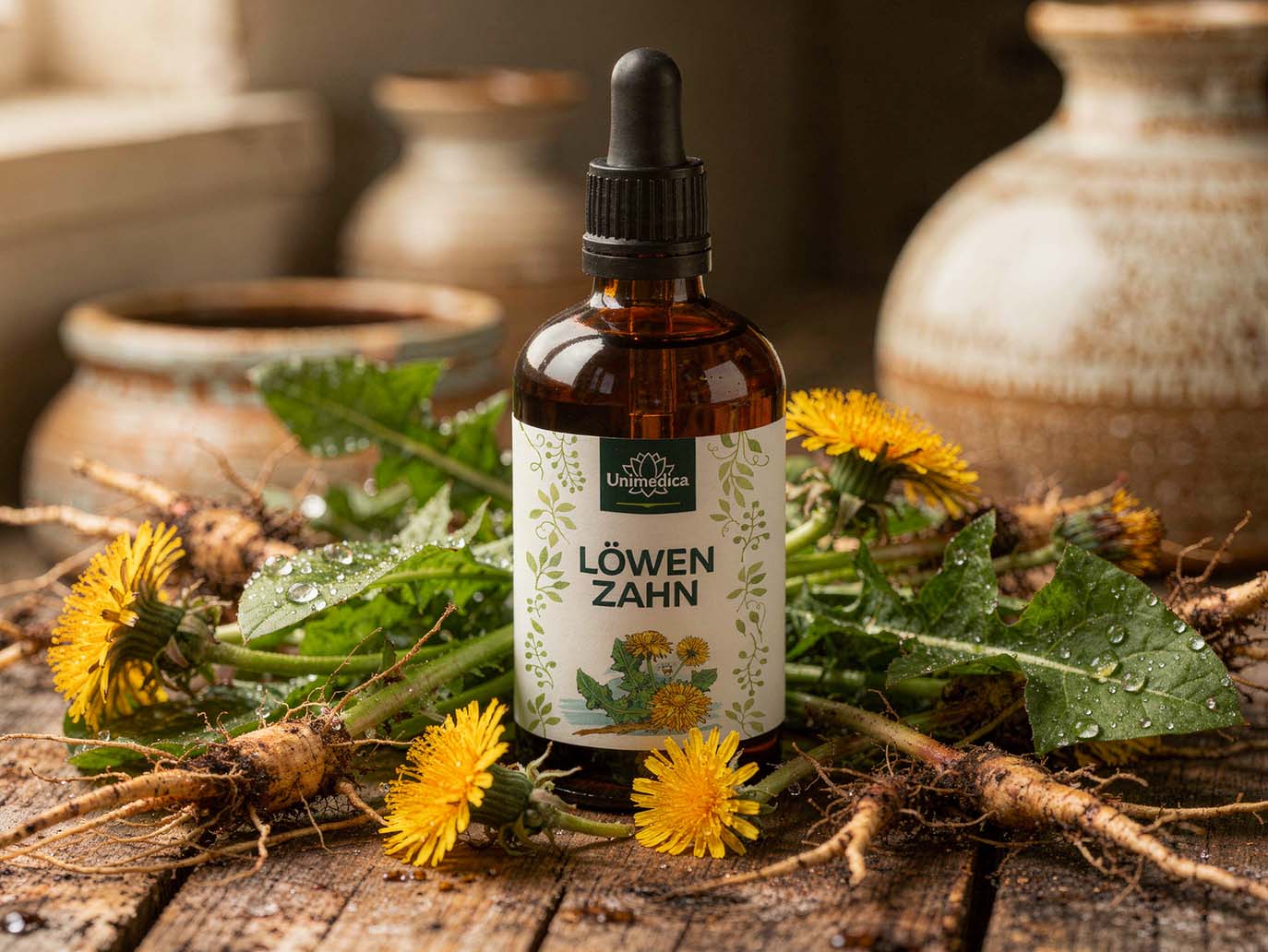 Extrait de pissenlit liquide - 100 ml - extrait de racine et de feuille de pissenlit - par Unimedica